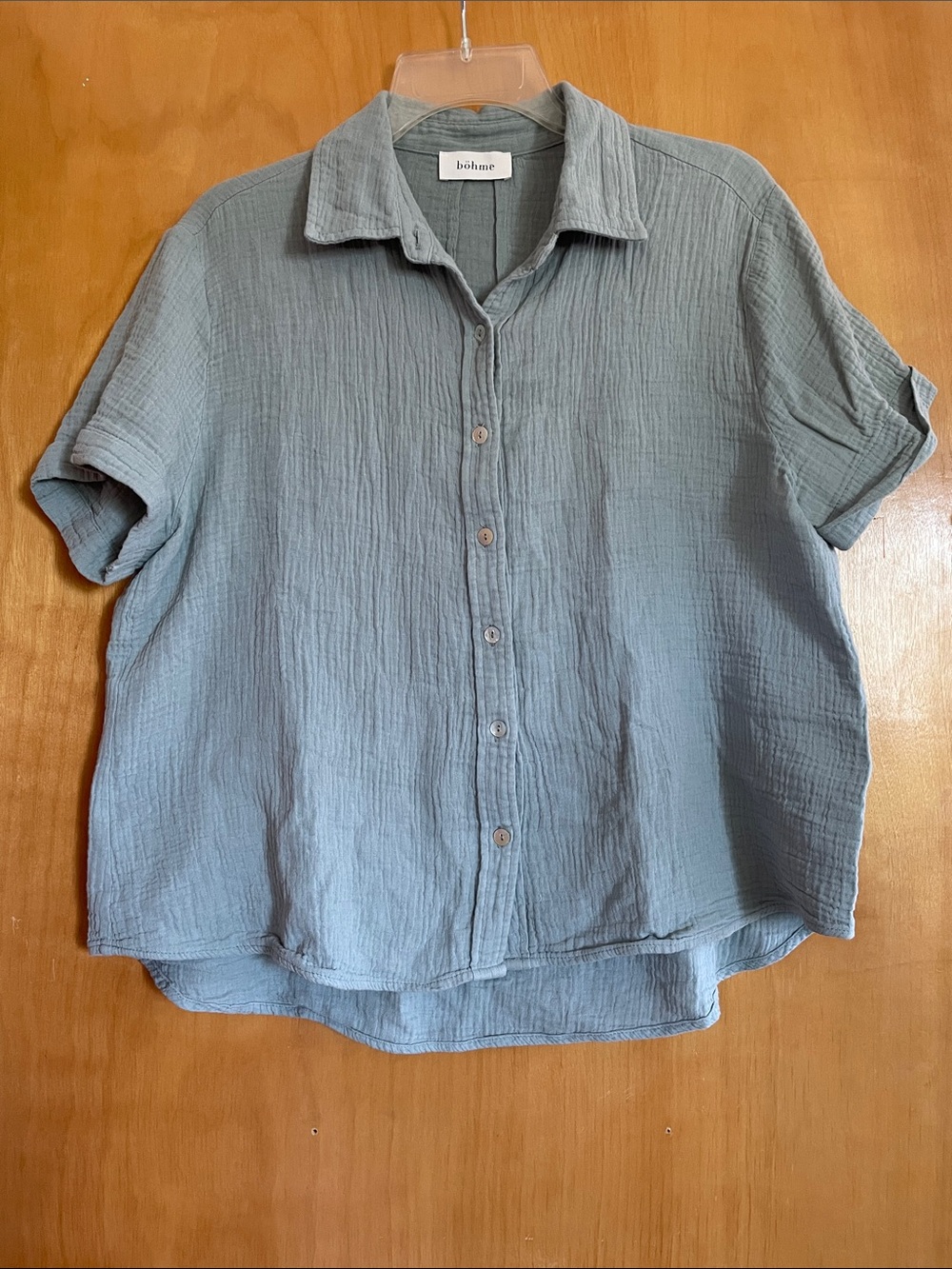Cotton Gauze Button Up